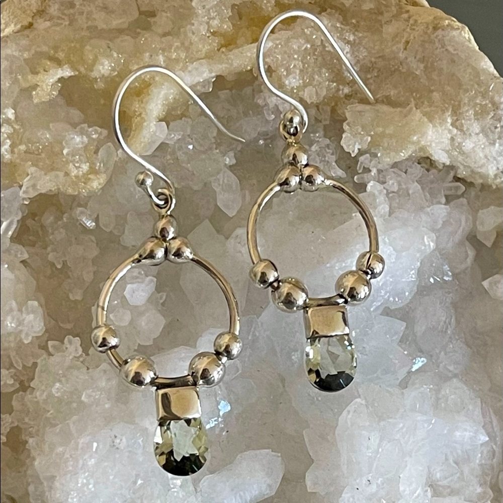🌟 Blue Topaz Sterling Silver Earrings